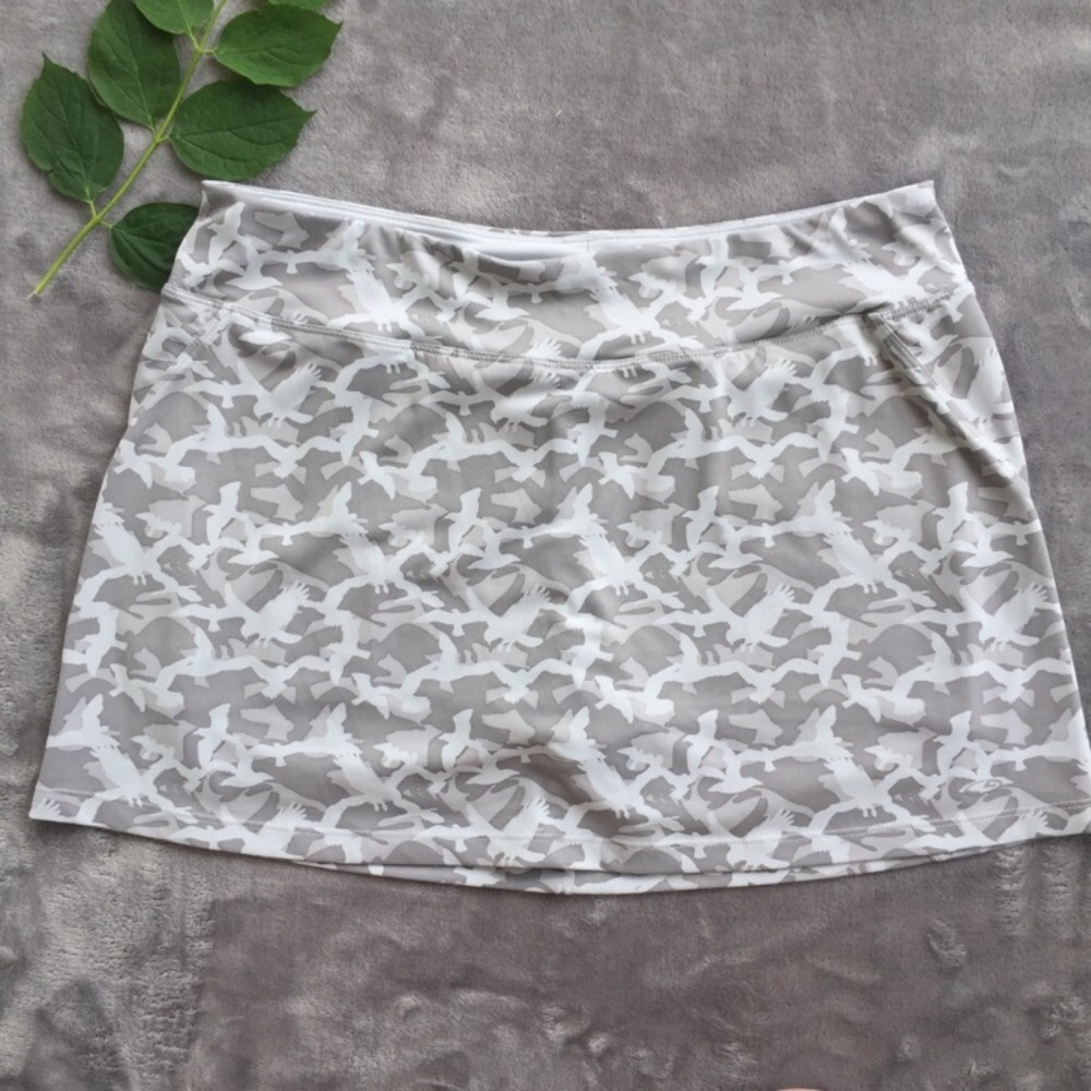 Champion Grey Eagle Print Tennis Skirt